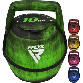 RDX Kettlebell Weights Sandbag with Handle, Fitness Strength Training Weight Lifting Bodybuilding Workout, Swings Squats Snatch Deadlift Thruster, Available In 4 6 8 10 12KG (FILLED GREEN, 8KG)