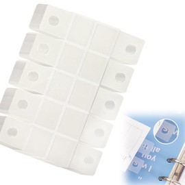 200pcs Sturdy Ring Binder Stickers Clear Hole Reinforcement Stickers Self-Adhesive Hole Labels Office School Supplies for Ring Binder Bill Paper Photos Postcards Document