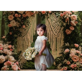 Kate 7x5ft/2.2x1.5m Spring Backdrop for Photography Floral Boho Photoshoot Background Photo Video Studio Props