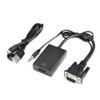 APICH Convertidor Vga A Hdmi Video + Audio, Adaptador Vga