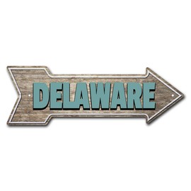 MightySkins Peel and Stick Art Removable Delaware Decal Decor 24" Directional Sticker Vinyl Wall Decals