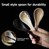 Counius Pack of 6 Soup Spoons, Ceramic Chinese Soup Spoons,