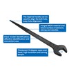 sourcing map Single Open End Spanner Wrench 1-1/16-inch 15 Degree