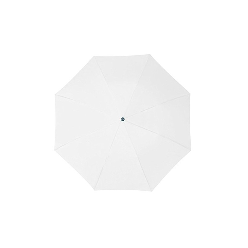 Mens Ladies Small Pocket Telescope Umbrella Compact Folding (White)