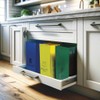 Compact and Economical Recycling Bins – Includes Storage Bag for