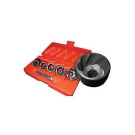 Fit All Vehicles Access Tools Easy Off Twist Locking Socket Lug Nut Universal Remover Removal Set Easy to use AETEO AET-EO 5 Sizes Sockets