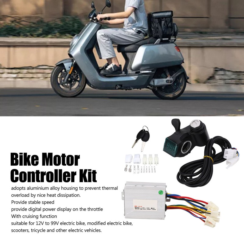 Electric Bike Controller Kit 48V 350W High Safety Power Display