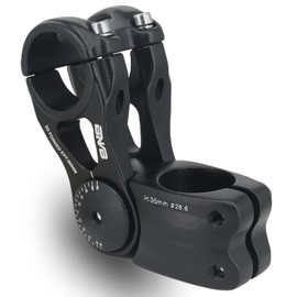 BNVB 31.8mm MTB Bike Stem. Adjustable ±70 Degree - 90/110/145mm Aluminum Alloy Mountain Bike Stem Riser Short Handlebar Stem for Most MTB, Road, BMX, Bicycle.(90mm)