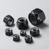 BNUOK 100Pcs 1/4-20 Lock Nuts, Nylon Insert Locknuts 304 Stainless