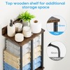 WeGXY Towel Racks for Bathroom Wall Mounted with Wooden Storage