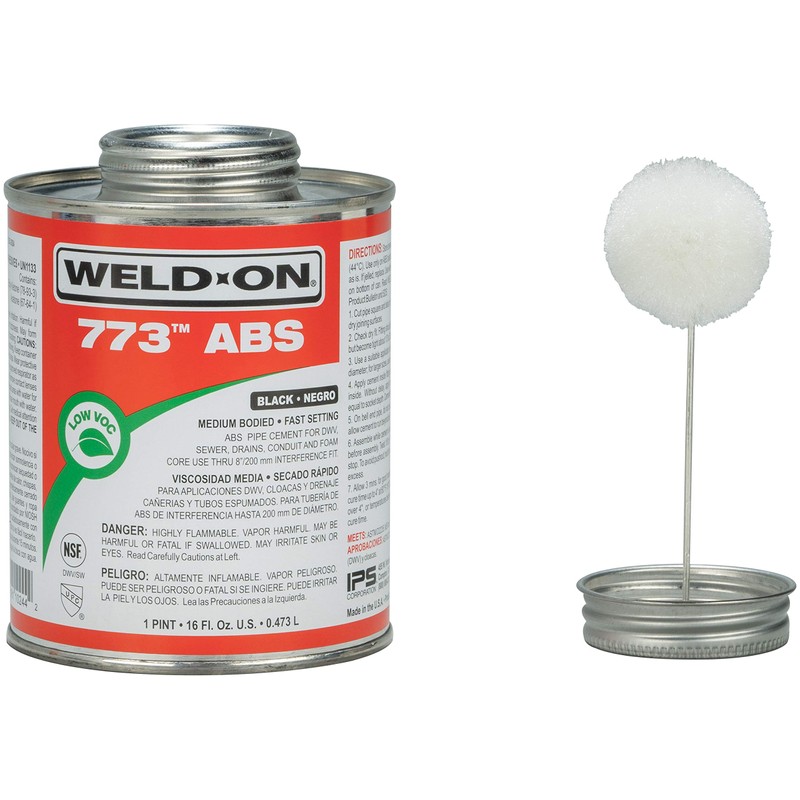 Weld-On 10244 773 ABS Medium-Bodied High Strength Solvent Cement -