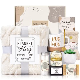 Get Well Soon Gifts Basket for Women, Gift Basket for Sick Friends After Surgery, Birthday Gifts for Women Self Care Set, Relaxing Spa Gifts Basket, Feel Better Encouragement Comfort Box for Her