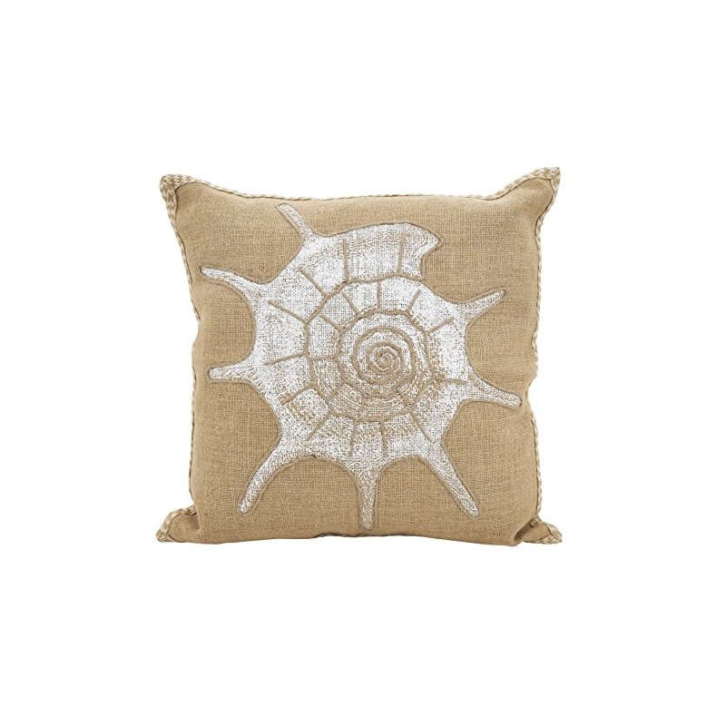 SARO LIFESTYLE Neptunian Collection Down Filled Shell Throw Pillow/, Shell,