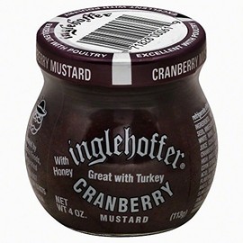 Inglehoffer Cranberry Mustard, 4-Ounce (Pack of 12)