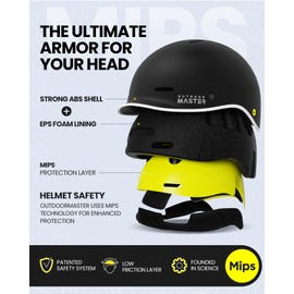 OutdoorMaster MIPS Adult Bike Helmet,Adjustable Cycling Helmet for Men & Women - Safety Certified for Bicycle Skateboard Road Bike Skating Roller Commuting Helmet