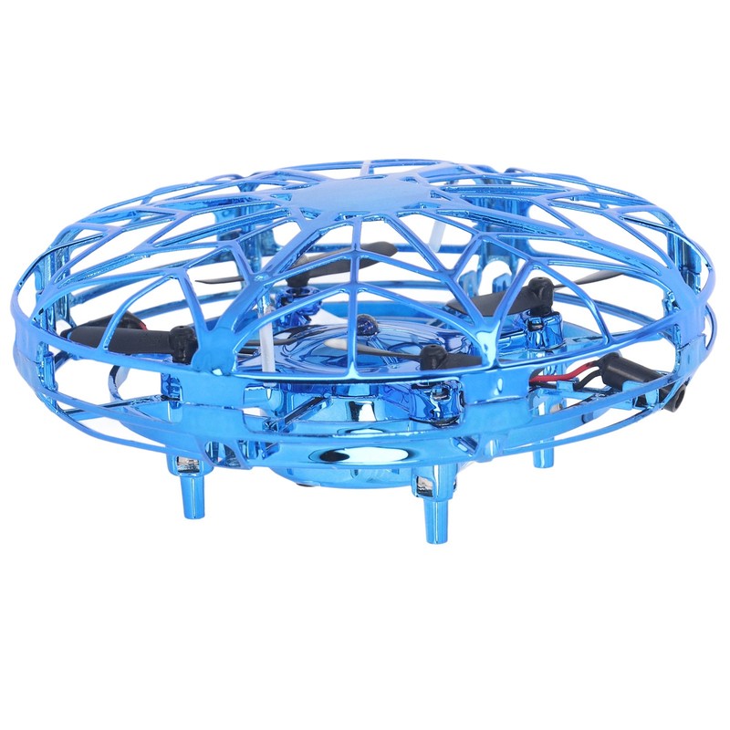 Hand Controlled Flying Drone Children Flying Toy Blue Hand Drone