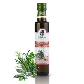 Ariston "The Very Best" Extra Virgin Olive Oil | Anti-Oxidant Rich, Cold Pressed, Premium Quality | Product of Greece (250ml) 8.45 fl oz, Tuscan Herbs