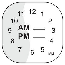 DayMark Safety Systems IT110063 Move Mark Clock Removable Label, 1-Inch by 1-Inch (Roll of 1000)