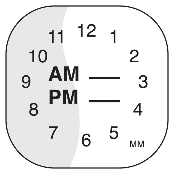 DayMark Safety Systems IT110063 Move Mark Clock Removable Label, 1-Inch