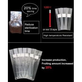 Wonderland Mushroom Grow Bags Gas Exchange Grain Substrate Culture Mycelium 4x19 Sealable A - 20 Count