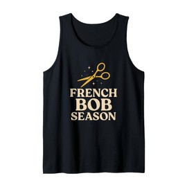 French Bob Haircut Style Aesthetic Hairdresser Tank Top