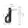 30 Pack Screw Hooks Q-Hanger Screw in Hooks with Safety