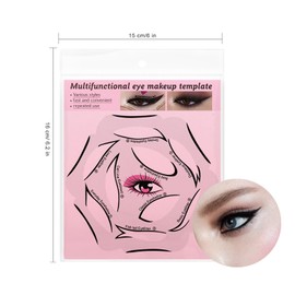 2 Sheets 6 in 1 Eyeliner Stencil, Eyeliner Stencil, Eyeliner Stamp, Reusable Eyeliner Stencils, Eyeshadow Stencils for Eyes, Perfect for Make-Up Beginners
