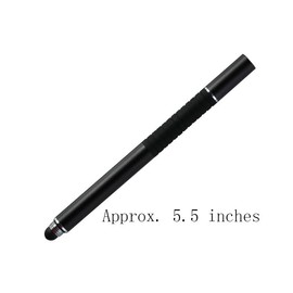 Digital Stylus Pen for Touchscreen Devices, 5.5 inch Dual-Tip with Clear Disc and Mesh Fiber, Comfortable Grip
