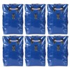 6pcs Vinyl Sandbags, Heavy-Duty Sand Bags with Handles for Bounce
