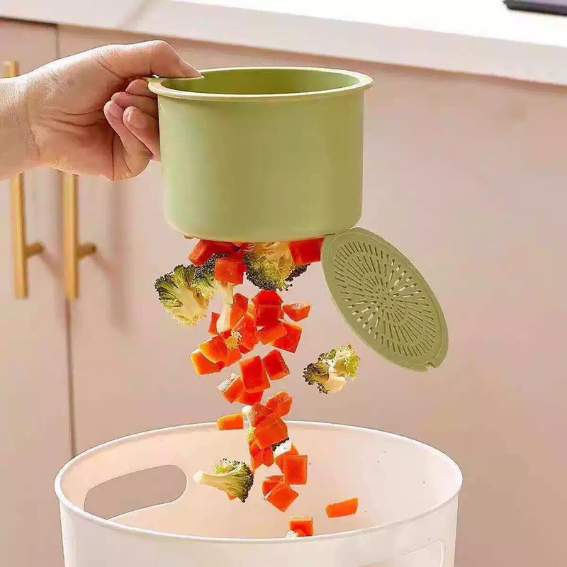 Sink-mounted Food Waste Collector, Kitchen Sink Strainer Basket, Drain Filter