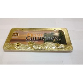 D&D EAGLE GOLD METAL LICENSE PLATE FRAME  LPF-387G