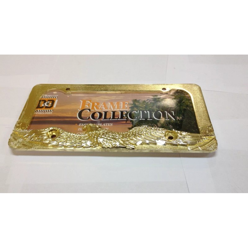D&D EAGLE GOLD METAL LICENSE PLATE FRAME LPF-387G