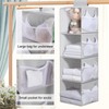 QUMENEY 2 Pcs Hanging Wardrobe Storage Closet Organiser Hanging Storage