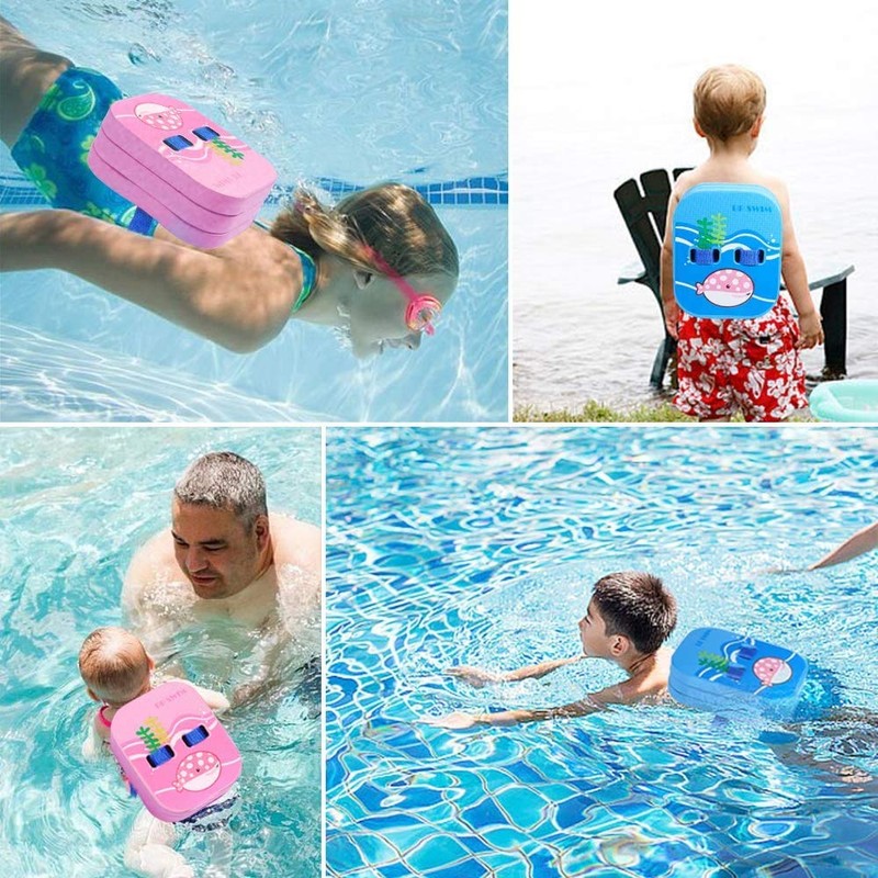 Swim Float Kids Back Belt Pool Bubble Back Float Water