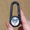 'Sprig of Forget Me Nots' Compass Keyring (KC00035672)