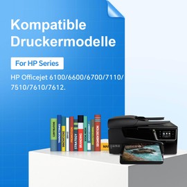 Nestink 932 933 XL Printer Cartridges (Black Cyan Magenta Yellow) Compatible HP 932xl/933xl Multipack Printer Cartridges Compatible with HP Officejet 6600 6700 6100 6110 7110 7510 7610 7612 Printers