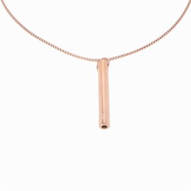 Breathing Necklace, Anxiety Necklaces for Women and Men, Mindful Breathing Necklace for Anxiety and Stress Relief, Mindfulness Tool for Meditation, Relaxing, Stress Reduction (Rose Gold)