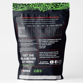 Kona 100% Apple Wood Pellets - Concentrated, Pure, Old Growth Hardwood Grilling Pellets - for BBQ, Smoker Tubes, Grills - 8 lbs 100% Apple
