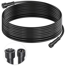 MAD OWL 4 Pin Waterproof LED Wire Connector, 22 AWG 236.2 inch/6M IP68 Male and Female Heads Extension Cable for Indoor and Outdoor LED Strip Light(1 Strip Black)
