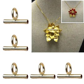 Meiliyizu Convertible Necklace and Brooch Adapter Pin to Pendant Converters Jewelry Alloy for Brooch Necklace