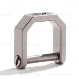 TIKIDESIGN Titanium Keyring, D Ring Car Key Holder, Titanium Keychain, D Screw Shackle, Car Key Fob for Home Car Keys, Sandblasted-M