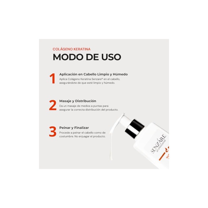 Senzáre Professional Nutritive Complex Colágeno Keratina Tratamiento Biorestaurador 1 Litro
