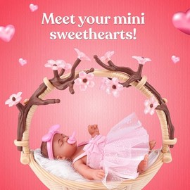 MY MINI Baby Sweet Hearts 2 Pack by ZURU – Collectible Mystery Capsule Baby Doll with Accessories & Playset, Realistic Miniature Toy for Girls Ages 3+