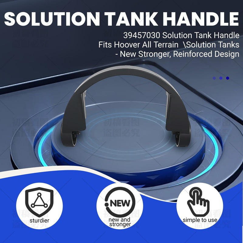 BROQIXIN 39457030 Solution Tank Handle Fits Hoover Dual V Steamvac