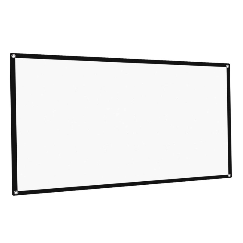 KOMBIUDA 3pcs Folding Projector Screen Portable Projection Curtain for Indoor