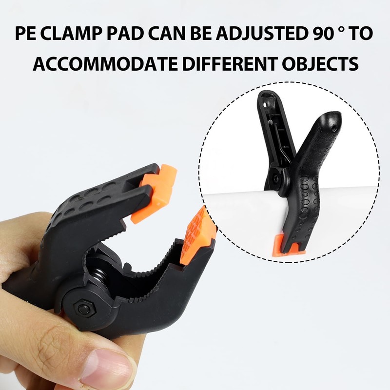 Pack of 10 Spring Clamps, 4 Inch High Performance Nylon