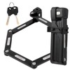 Folding Bike Lock, 7mm Heavy Duty Anti-Theft Key Lock, 85cm/33.5in