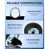 CO-Z 6" Heavy Duty Sliding Gate Wheel for Metal Tube,
