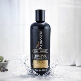 Shampoo Capilar Kerassém® con Extractos Botánicos | Romero, Cola de Caballo, Sangregado, Cacahuananche, Extracto de Tomate, Procapil, Extracto de Chil