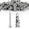 Mbsomnus 60pcs Heavy Duty Plasterboard Fixings Plasterboard Wall Plug with